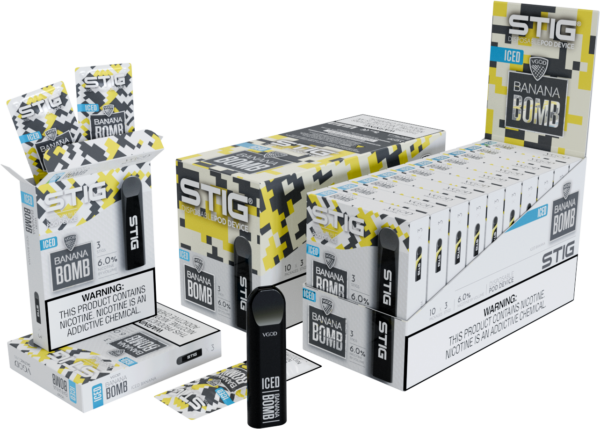 STIG Disposable Pod 3pk ICED Banana Bomb — Official VGOD