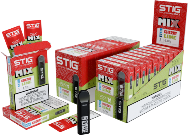 STIG Disposable Pod 3pk ICED Cherry Lime — Official VGOD