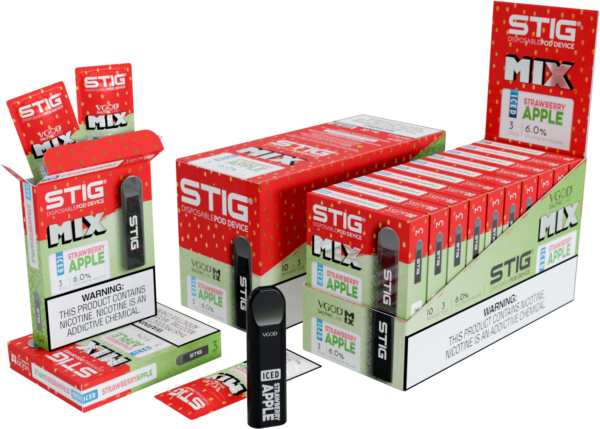 STIG Disposable Pod 3pk ICED Strawberry Apple — Official VGOD